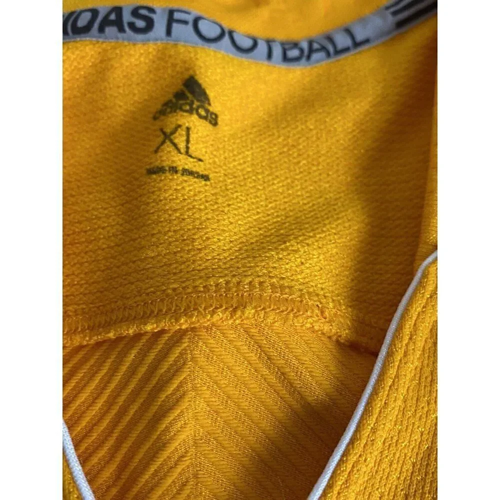 Adidas Techfit Primeknit Football‎ Jersey Men’s XL Yellow Compression Fit NO TAG